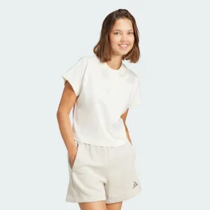 Adidas Women's All Szn White Tee Cool and Relaxed