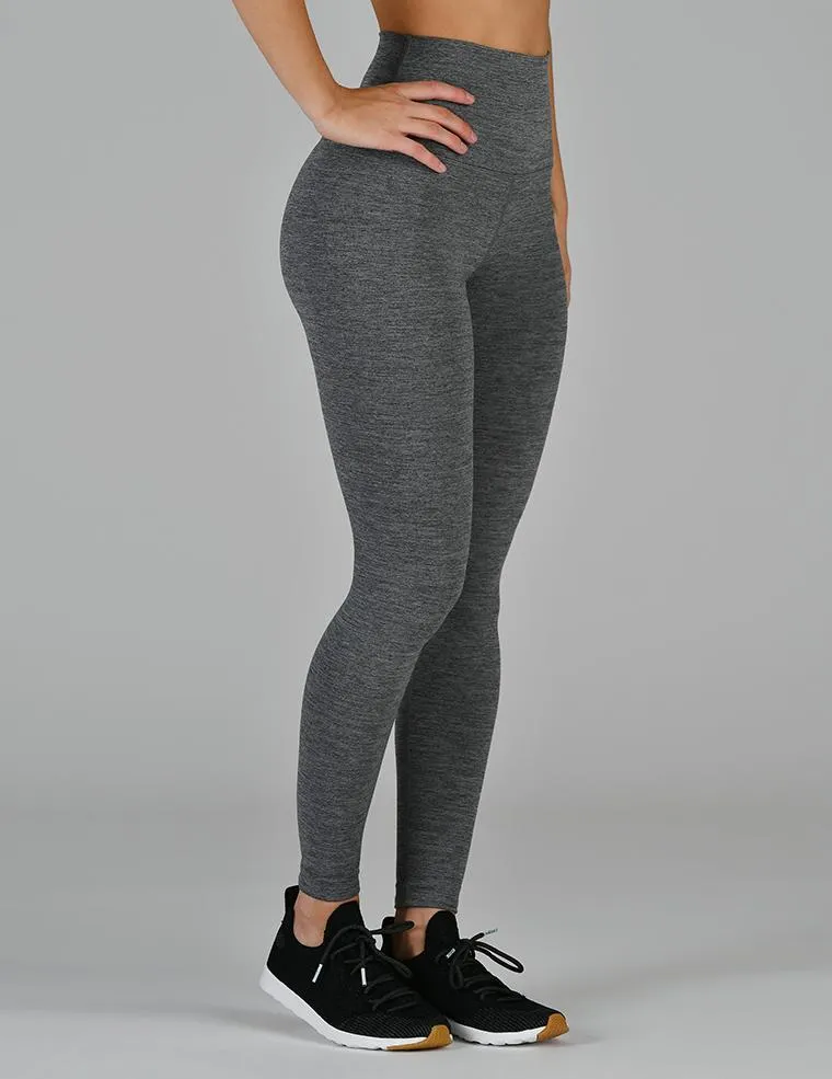 Glyder High Waist Pure Legging - Stone Heather Breathable Material