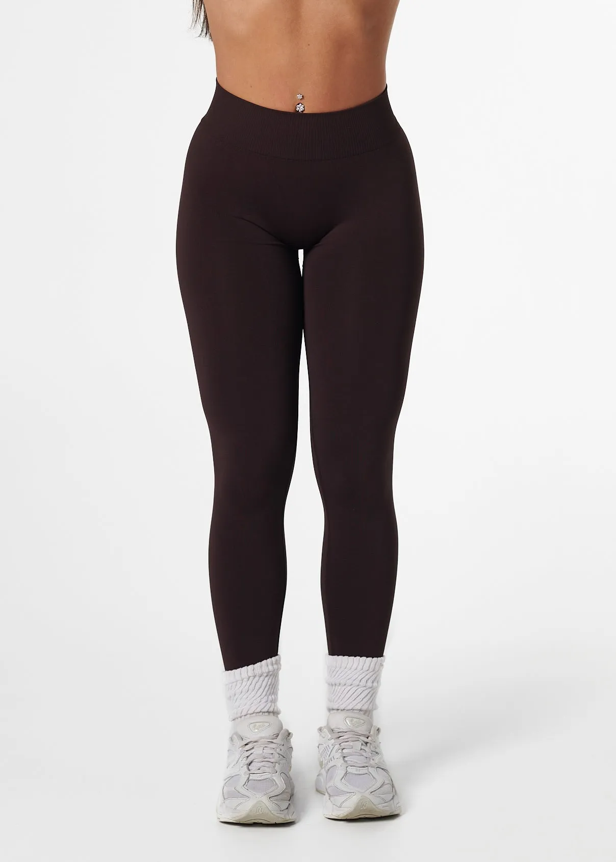 SILHOUETTE SCRUNCH LEGGINGS - ESPRESSO Trend Seeker Thermal Warm