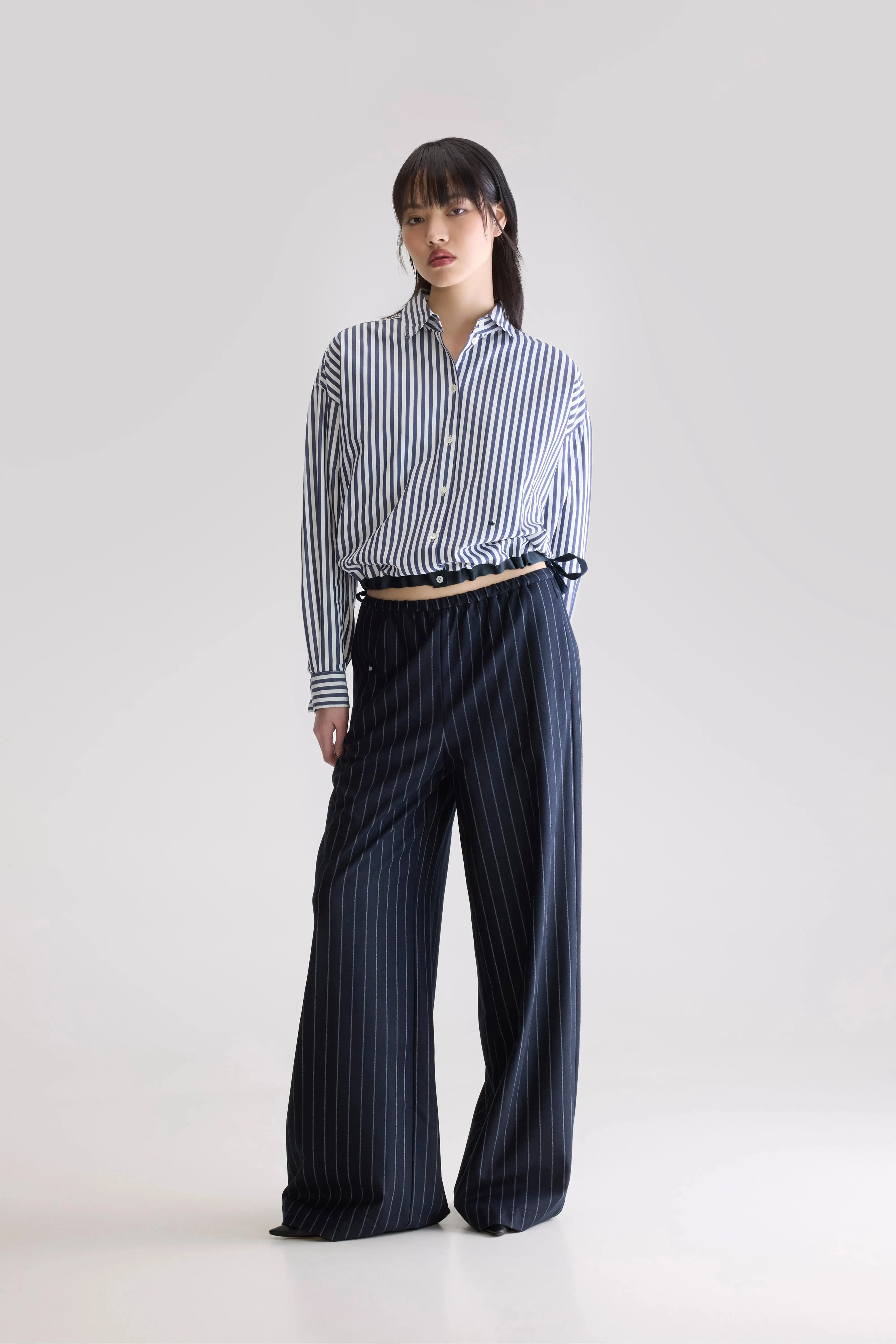 Sleepy relaxed pants (252 / W / STRIPE B) WrinkleFreeFabric