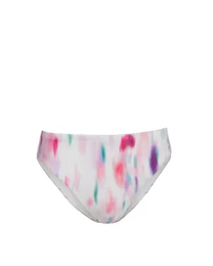 Classic Midrise Bottom In Hazy Ikat Ivory Anti Chafe Edging