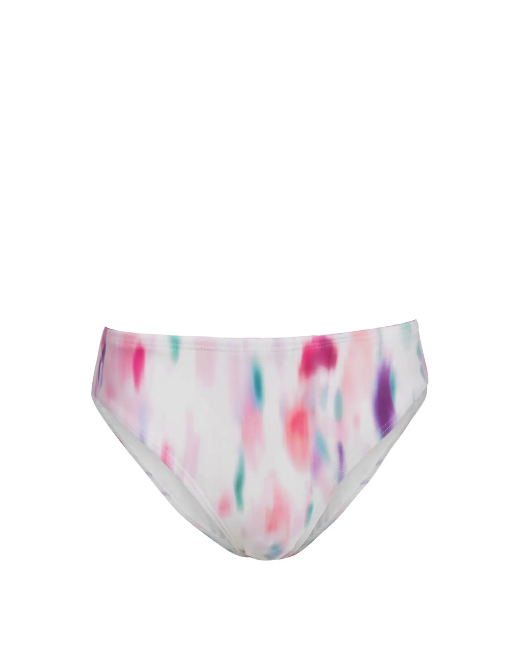 Classic Midrise Bottom In Hazy Ikat Ivory Anti Chafe Edging