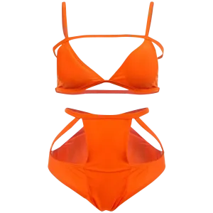 FINEJO Women's Sexy Push Up Bandage Bikini Set No Ride Up Design