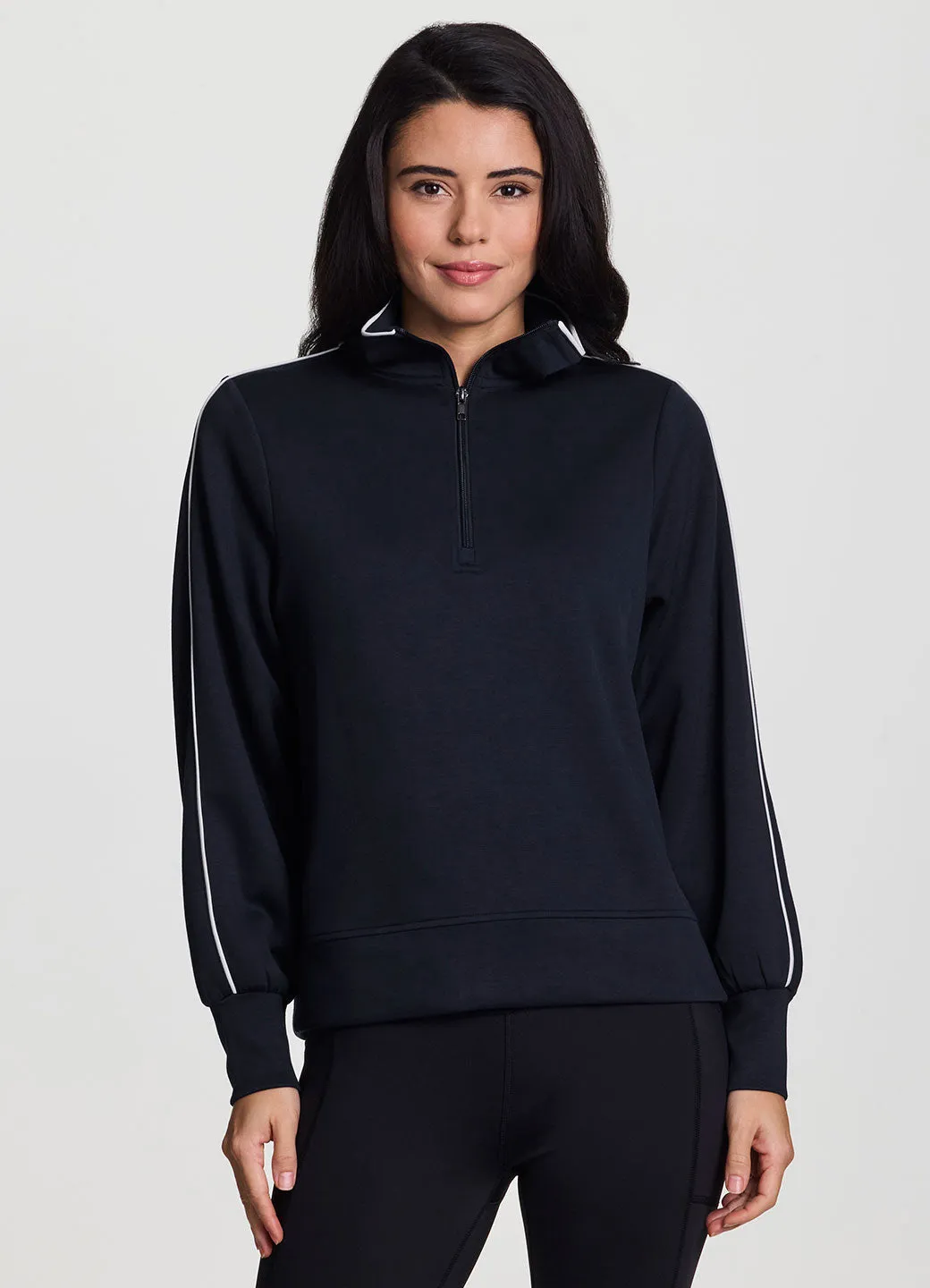 Squat Proof Fabric LuxeSoft 1/4 Zip Pullover Cozy Fit