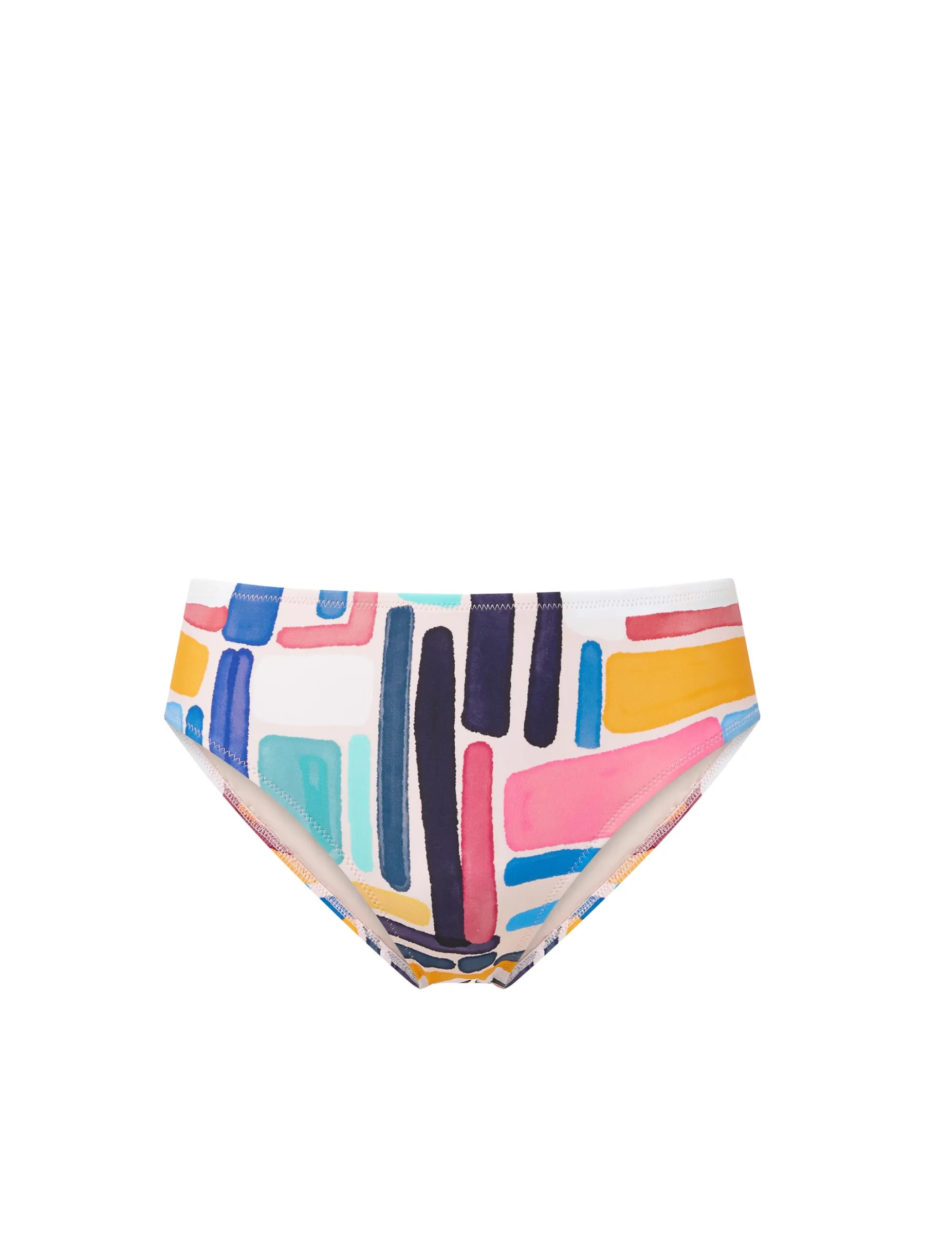 Lightweight Layering Tummy Control Panel Classic Midrise Bottom Modern Art