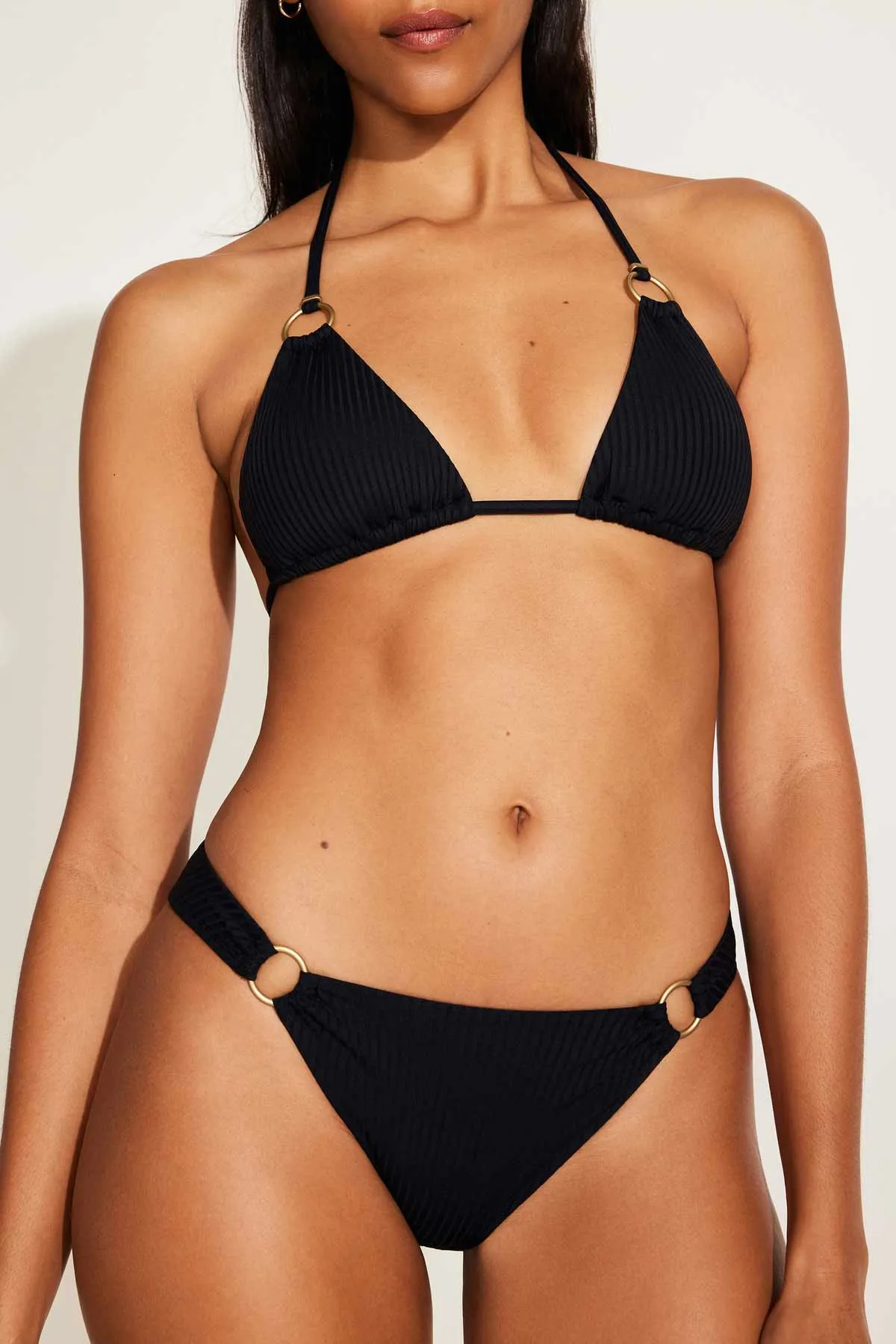 Water Resistant Lining Quick Pull Adjustment Cosmo Top - Black EcoRib