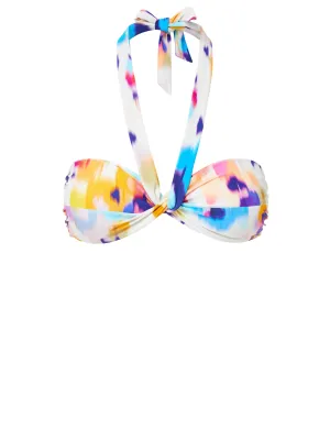 Loryn Top Floral Ikat Reinforced Seams Sun Protection Fabric
