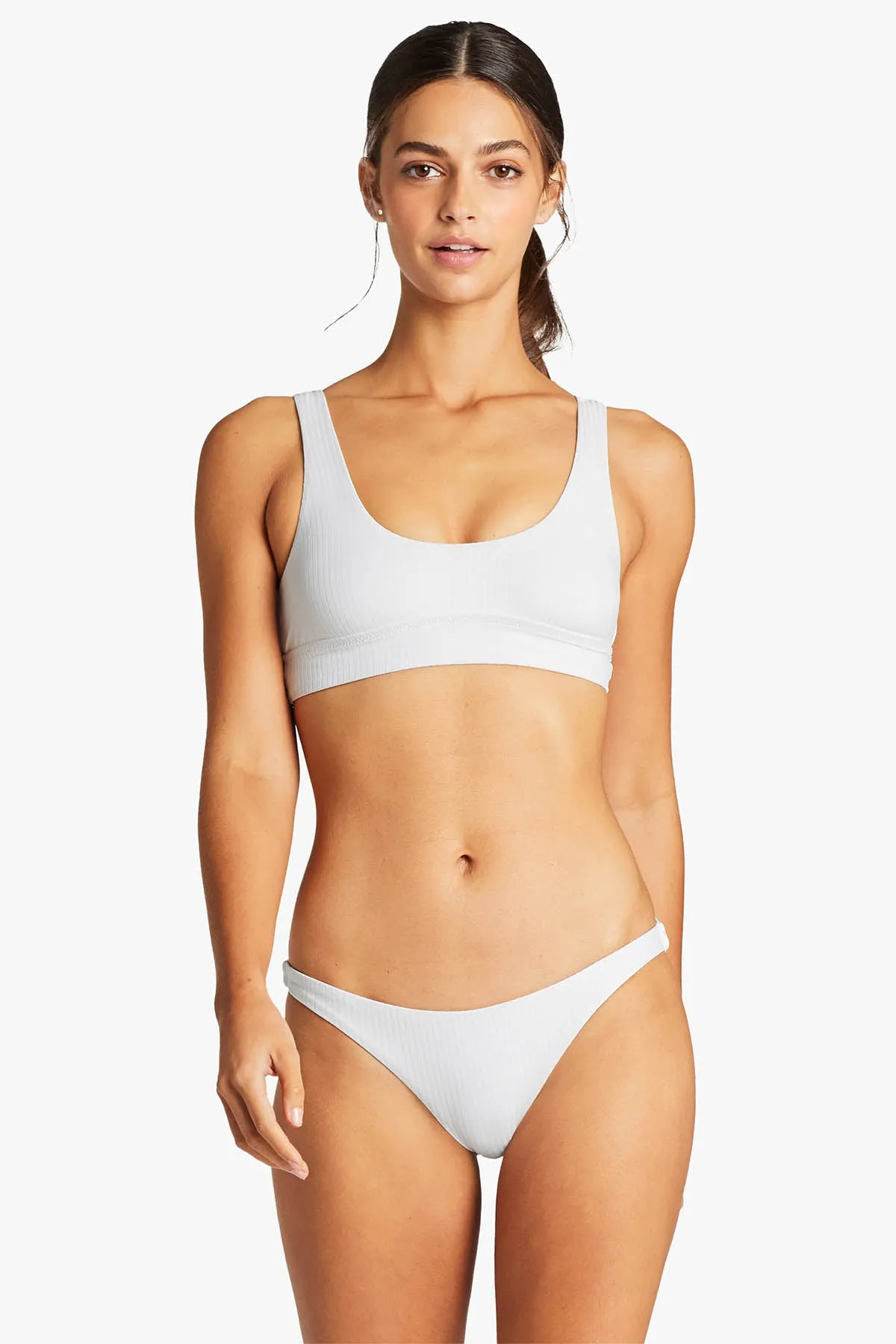 Sienna Tank - White EcoRib Soft Cup Support