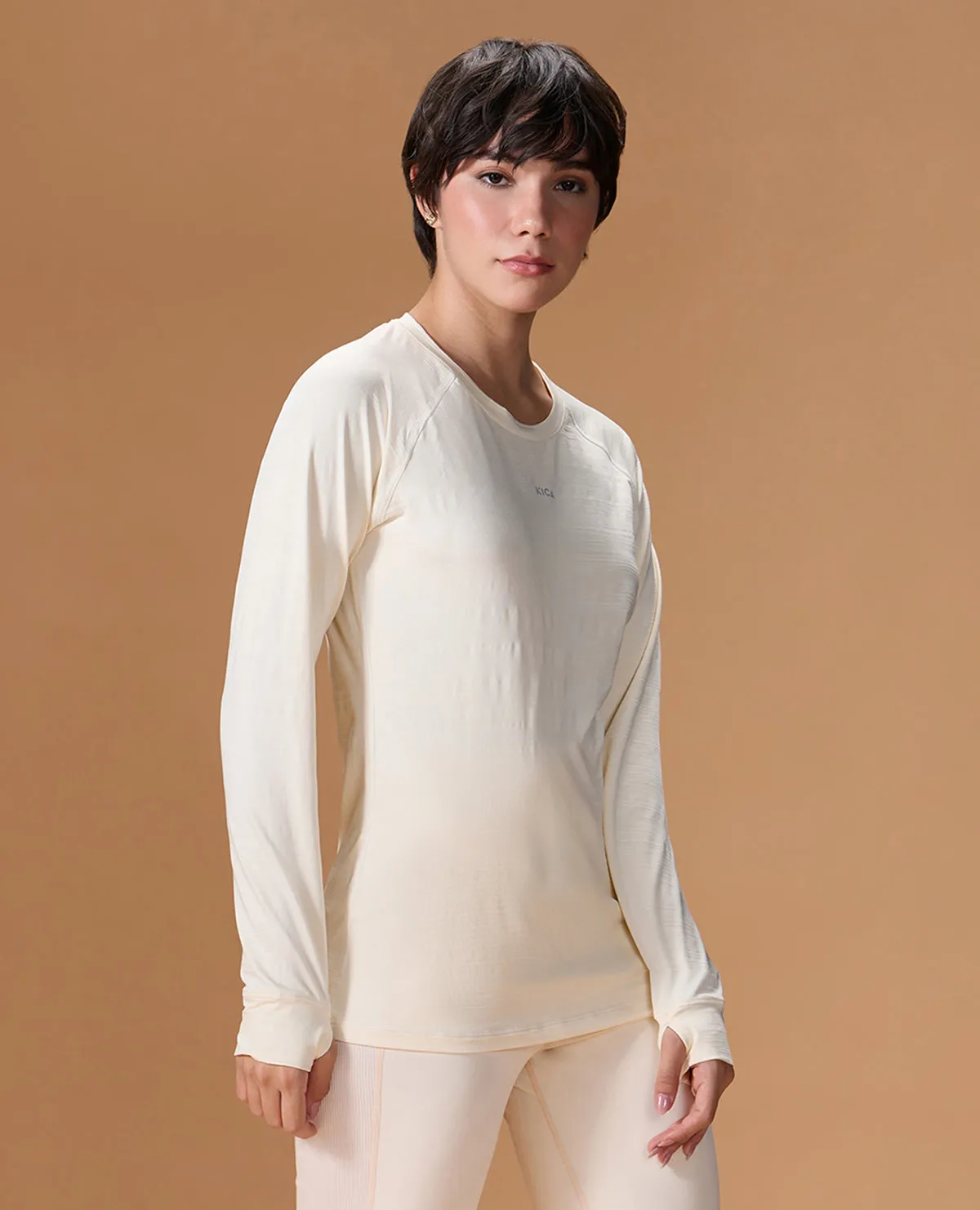 stain resistant coating Regular Fit Basic Full Sleeve Top White