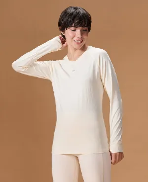 Regular Fit Basic Full Sleeve Top White Smart Casual Look