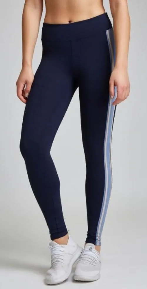 Trend Seeker Pilates Session 925Fit Miss Behave Legging - Nude Stripe