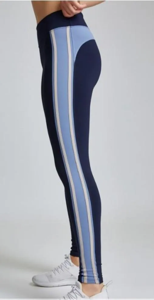 925Fit Miss Behave Legging - Nude Stripe Fit Boost