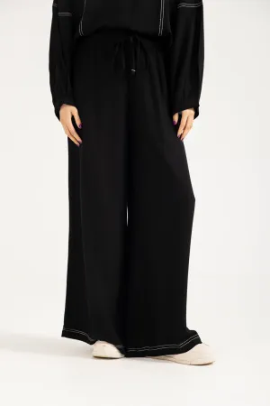 WIDE LEG TROUSER Tear Resistant Weave Stain Resistant