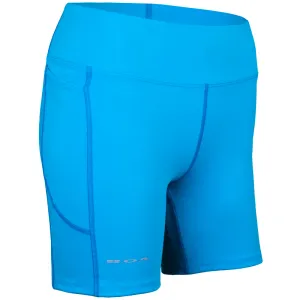 Women's 5" Siren Fit Shorts - Turquoise Low Profile Waistband hospitality industry
