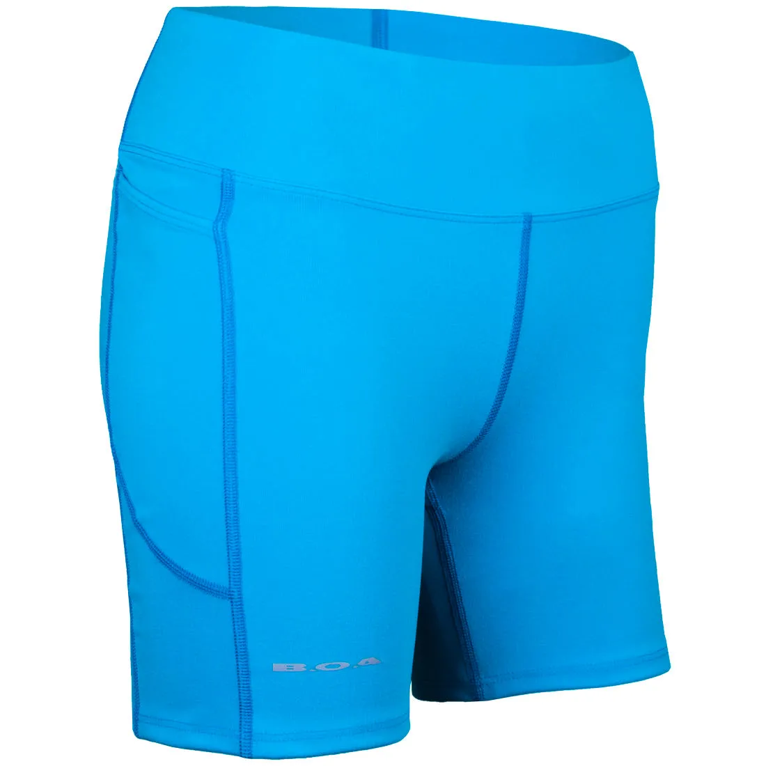 Fade Resistant Dye Classic Fit Women's 5" Siren Fit Shorts - Turquoise