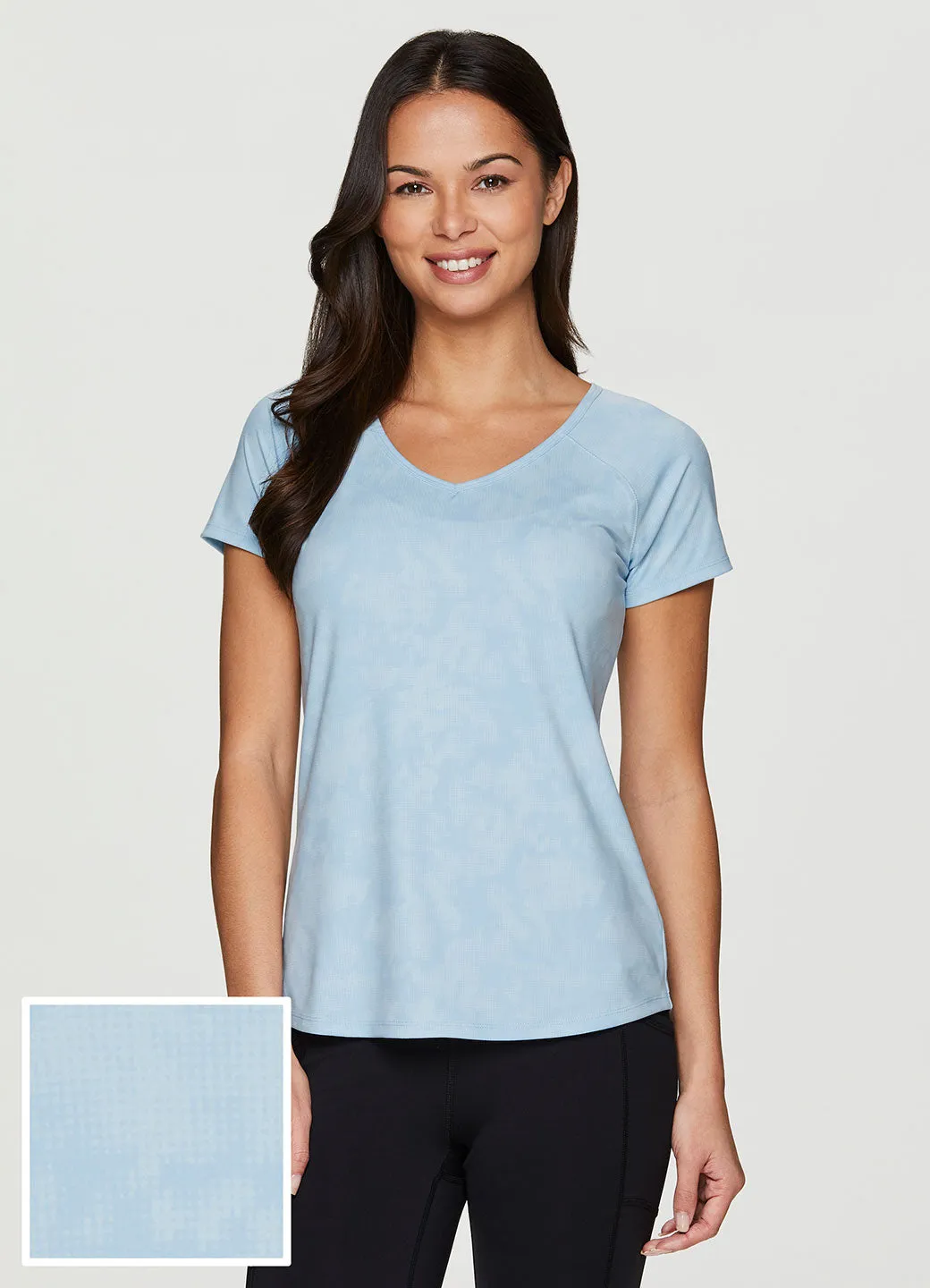 Tonal Floral Super Soft Tee Comfy Look Job Interview