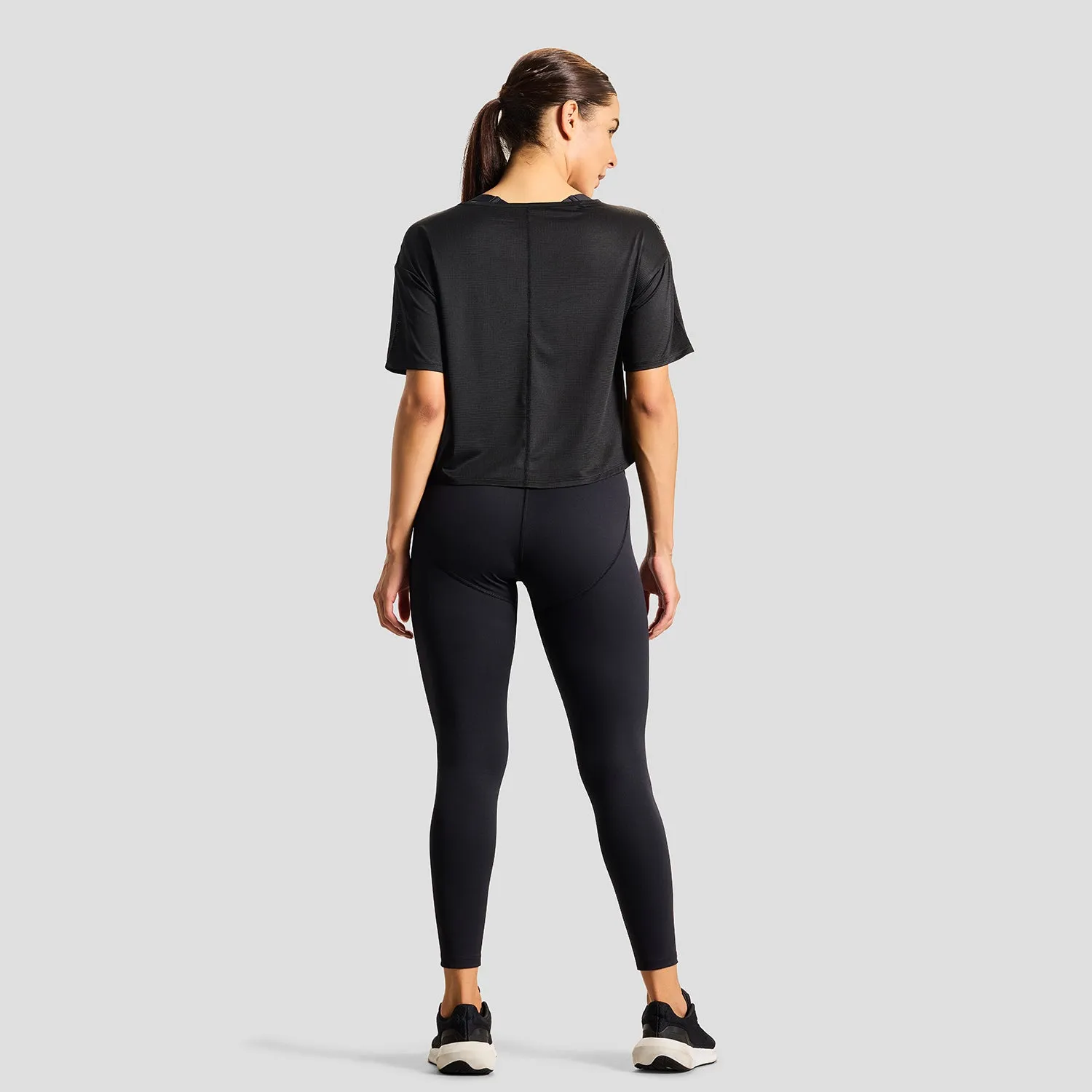 Level Up Womens Tee - Black Office Mood