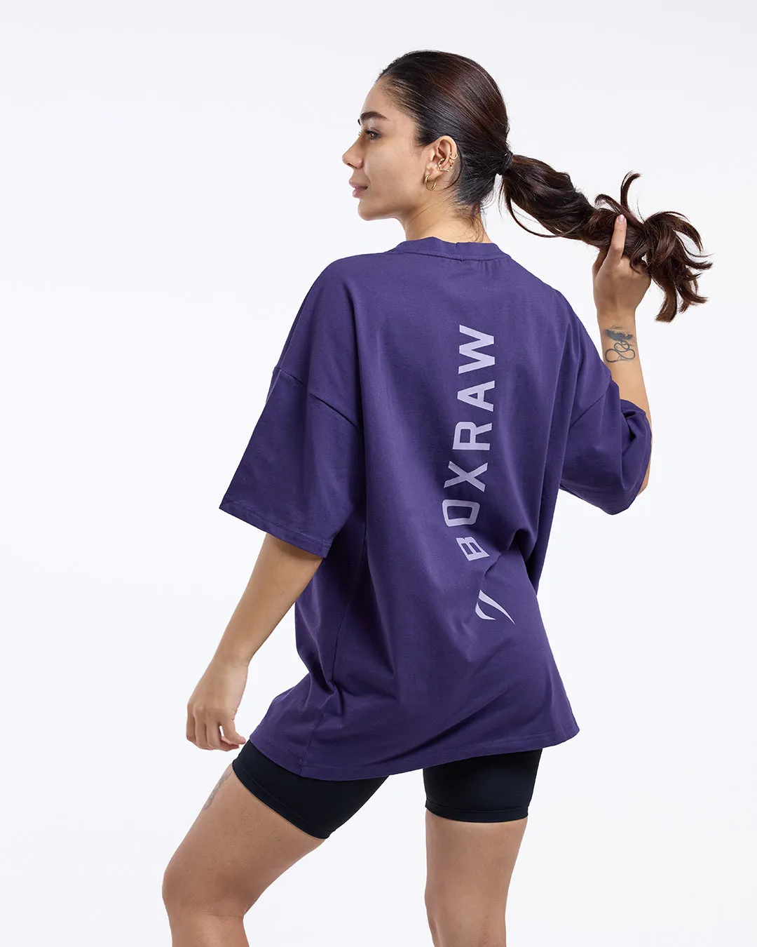 Lineal Oversized T-Shirt - Purple SoftLining Simple Wear
