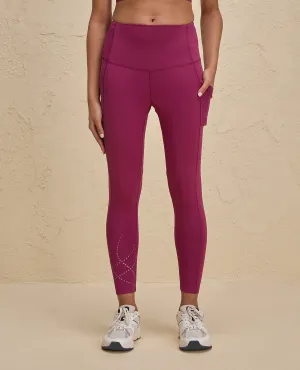 Nykd By Nykaa High Rise Legging with Reflective Print -NYK299-Grape Light Weight