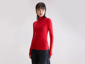 Flawy turtle neck t-shirt (252 / W / SANGUINE) Soft Touch Customizable