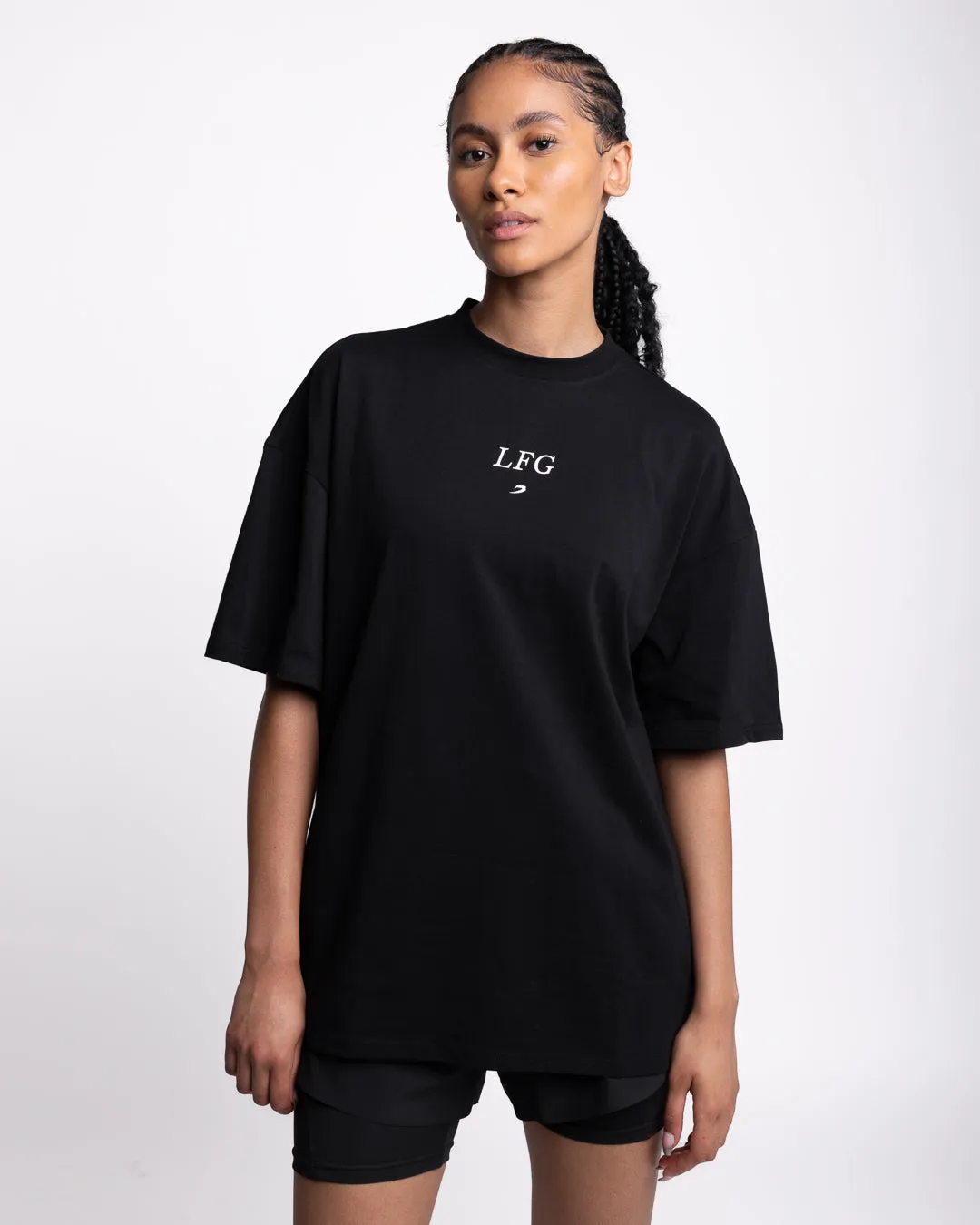 Tunero Oversized T-Shirt - Black Trendy Top