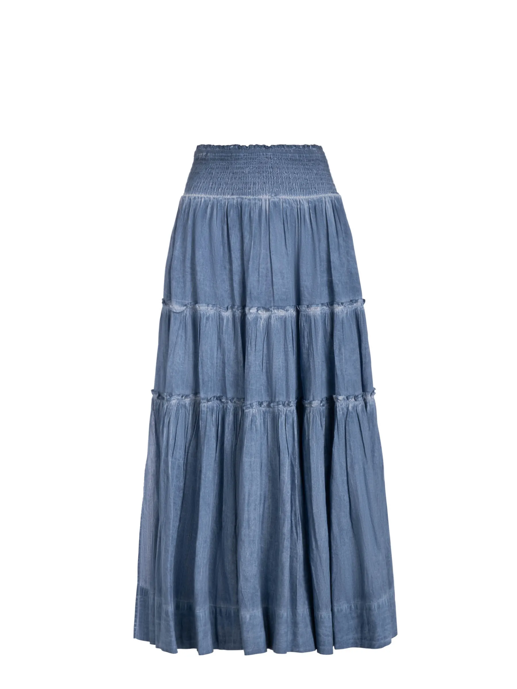 Sleek Comfort Luxury Feel Charlie Skirt In Stonewash