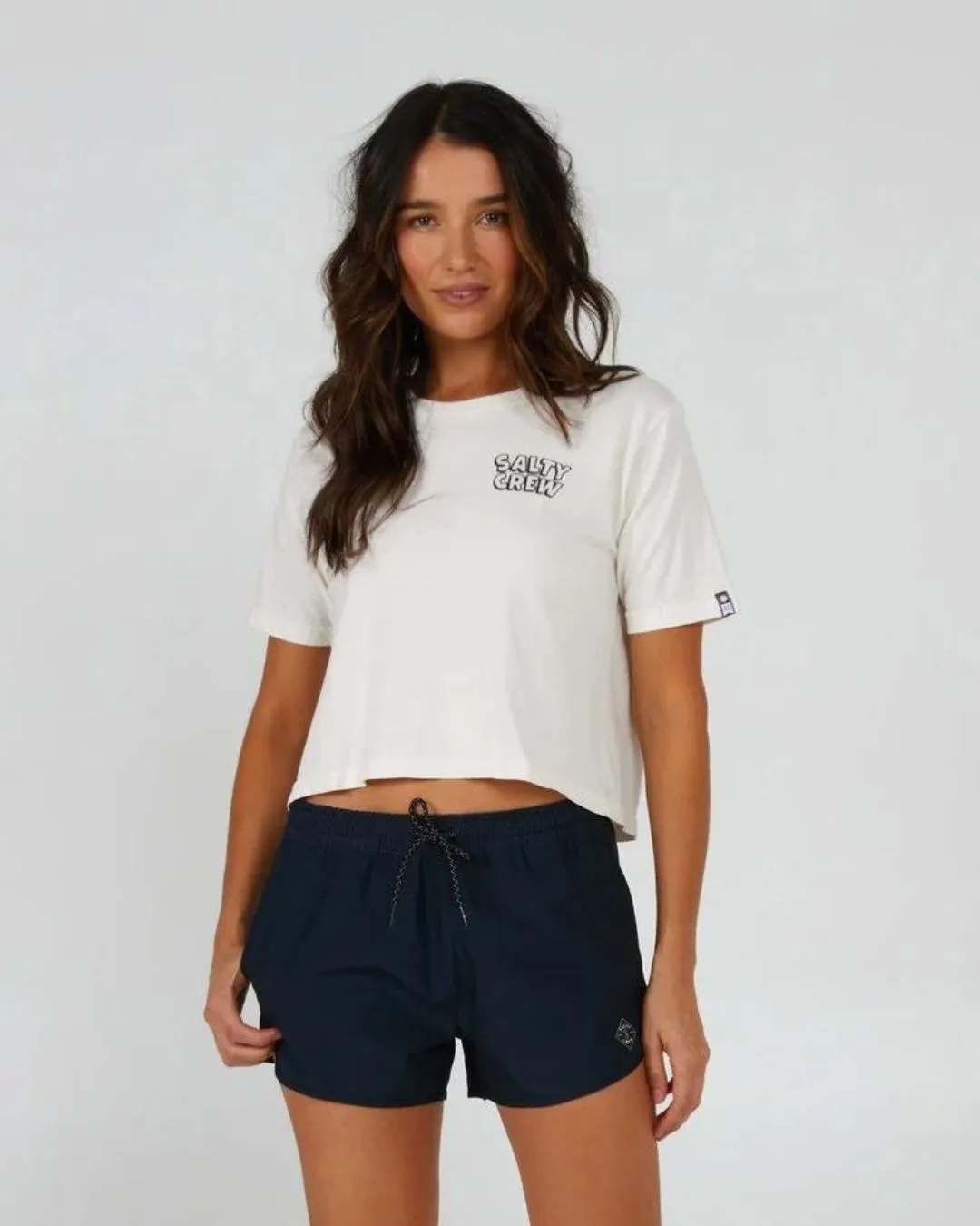 Floats Your Boat Crop Tee - Off White Anti-pilling