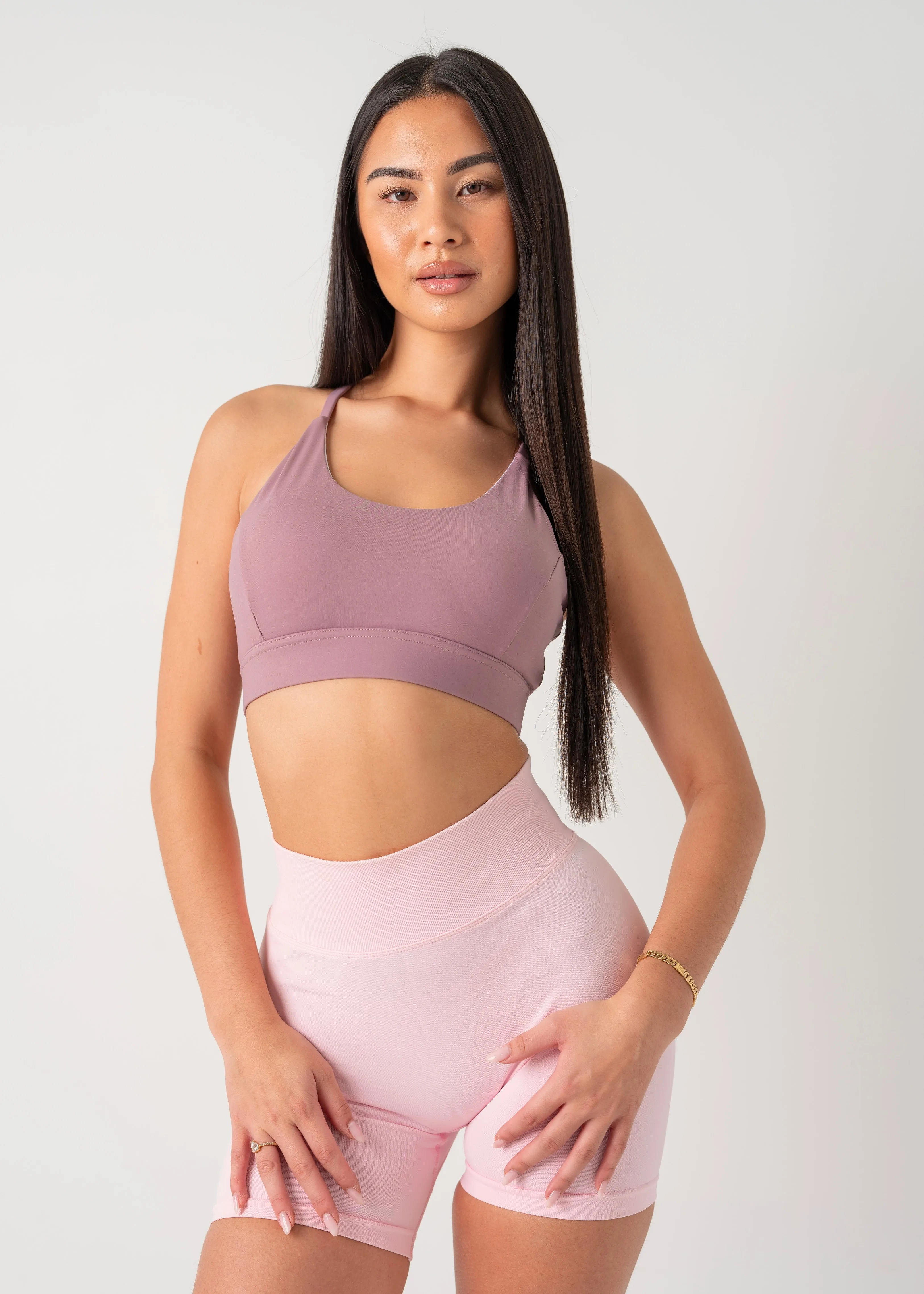 Non-Slip Fabric ESSENTIAL BRA - DUSTY PINK