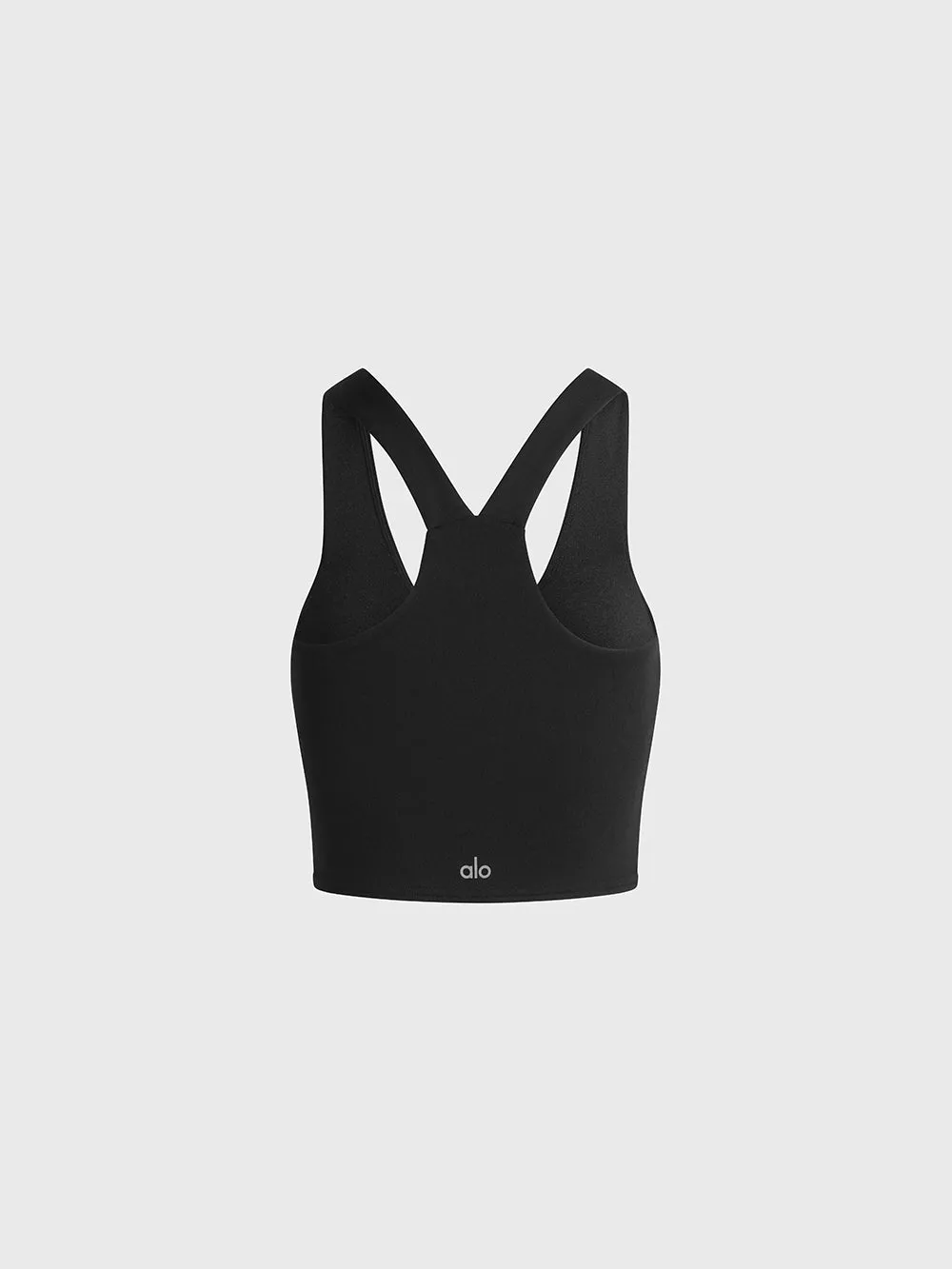 Comfortable Shape Breathable fabric ALO BLACK REAL BRA TANK