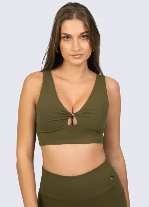 TOP SUPLEX CONTROL OLIVE GREEN Wide Straps Comfortable
