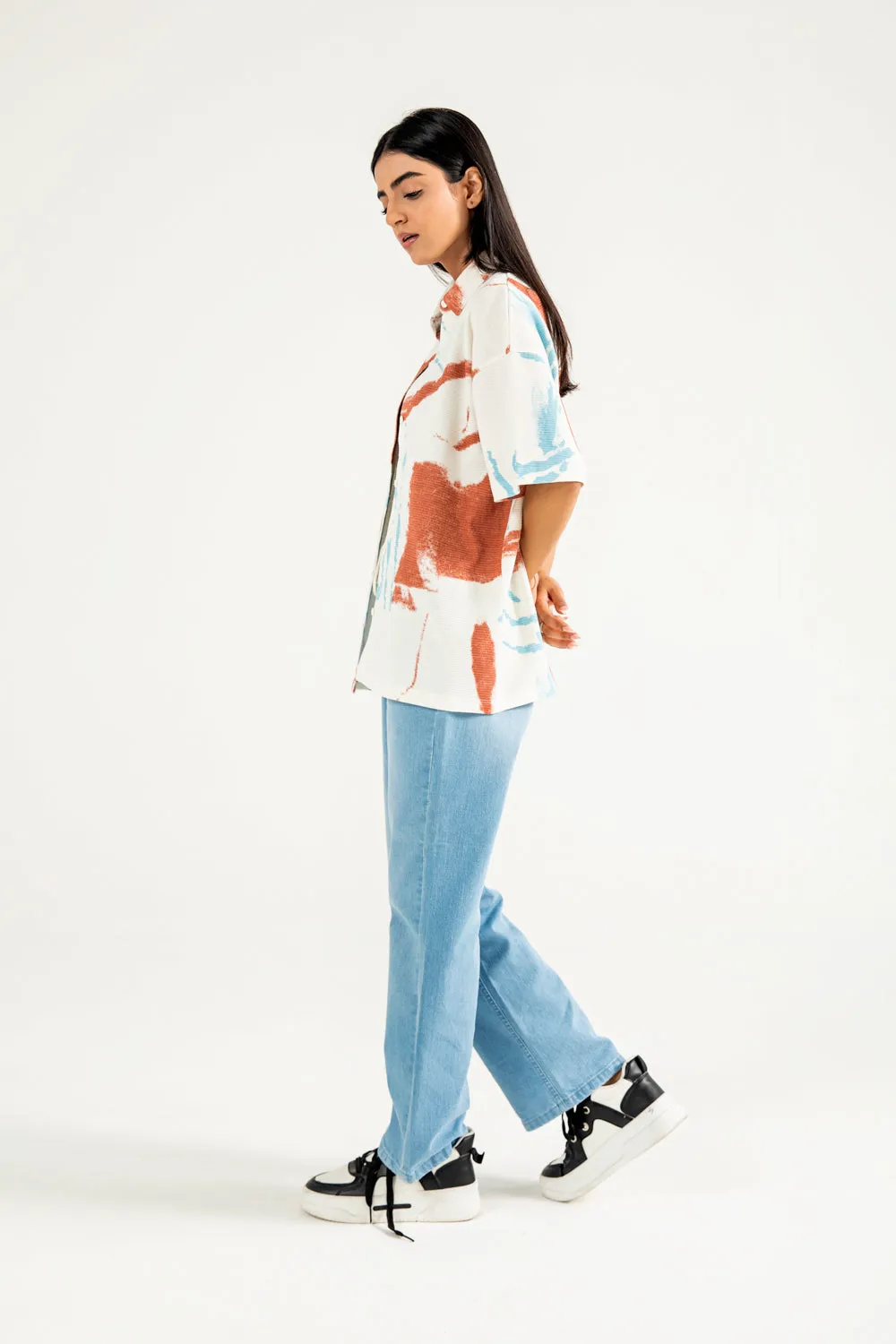 Chic Jacket TEXTURED KNITTED SHIRT