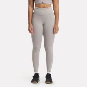 Red Flash Reebok Women's Lux Hw Grey Tights