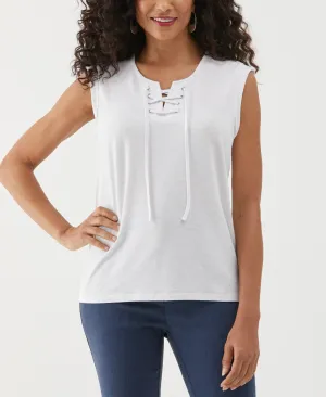 Lace-Up Tank Top NonSlipGrip Minimal Mood