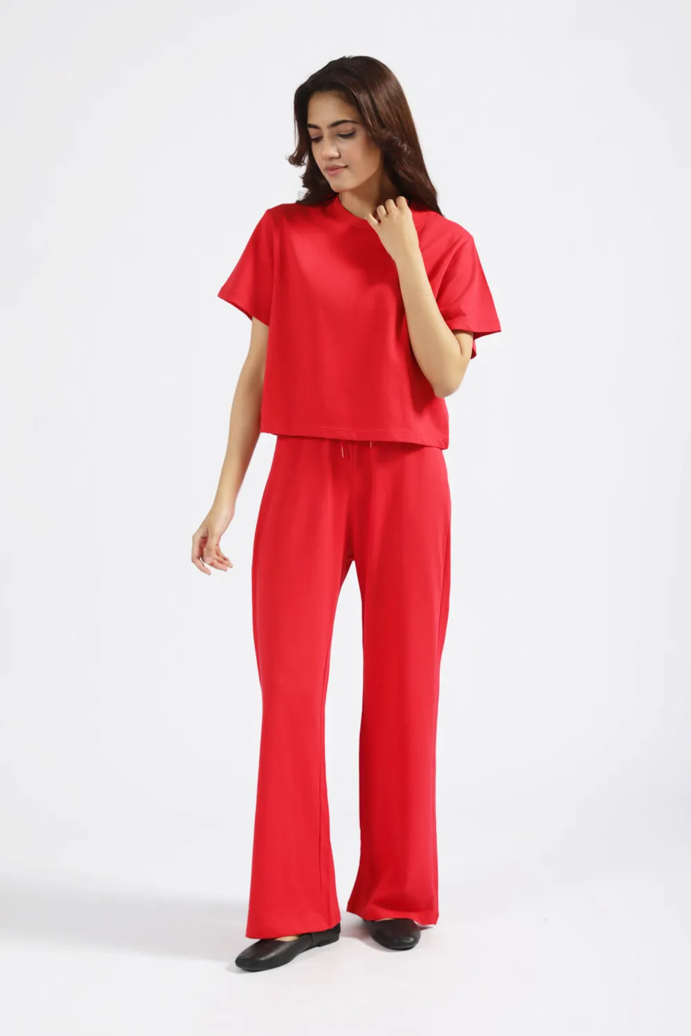 Stylish Look TEXTURED BOX FIT TEE