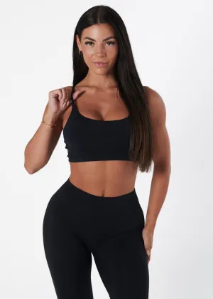 Casual Shirt PERFORMANCE CROP - BLACK