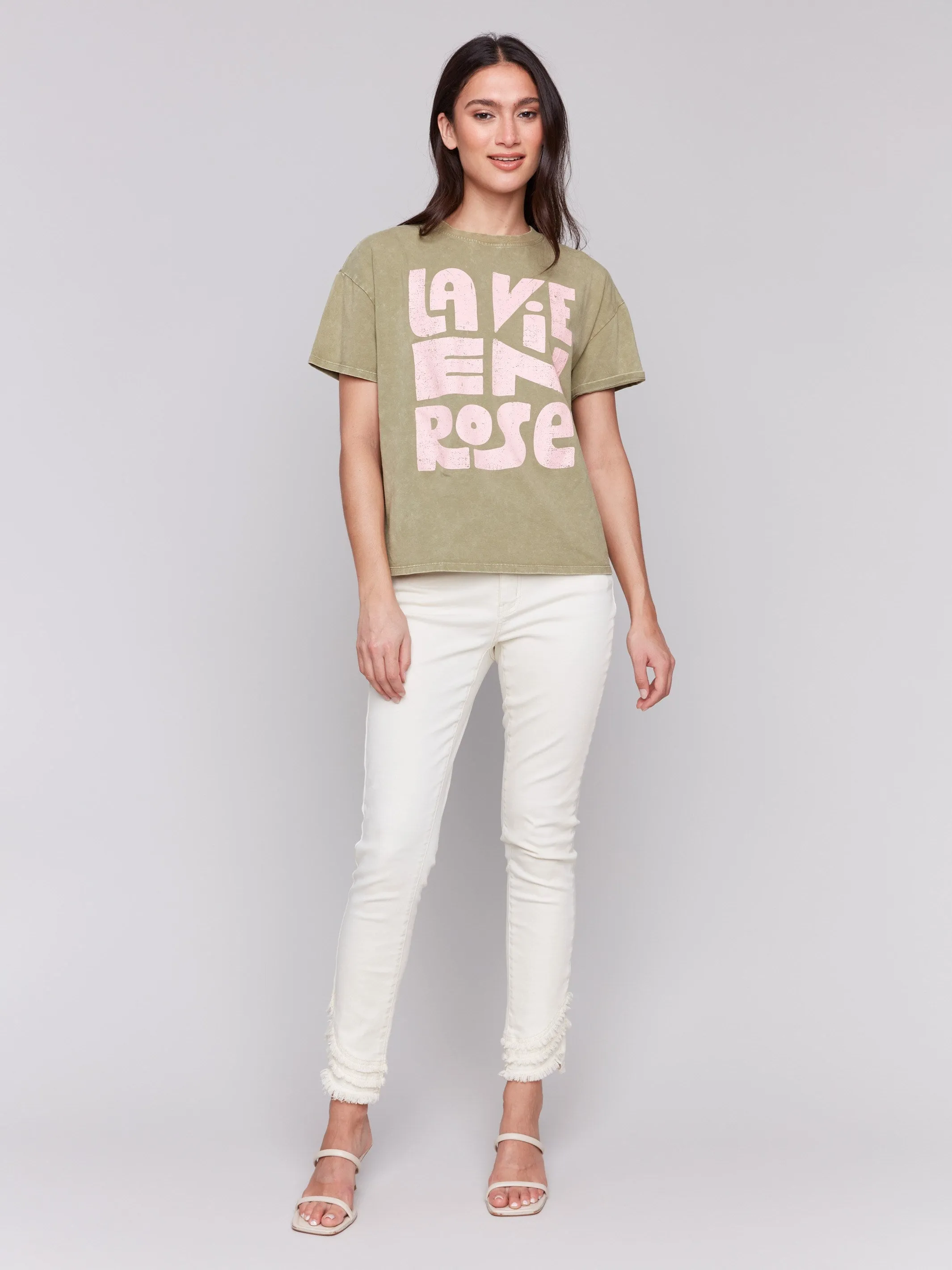 Firm Leather Boss Vibe Loose Fit Graphic T-Shirt - Celadon