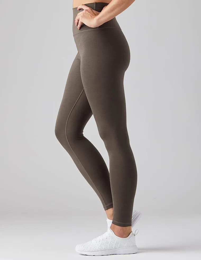 Active Lifestyle Fade Resistant Glyder High Waist Pure Legging - Dark Moss
