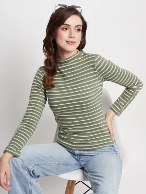 Fine Weave Weather Ready Madame Green Knitted Top