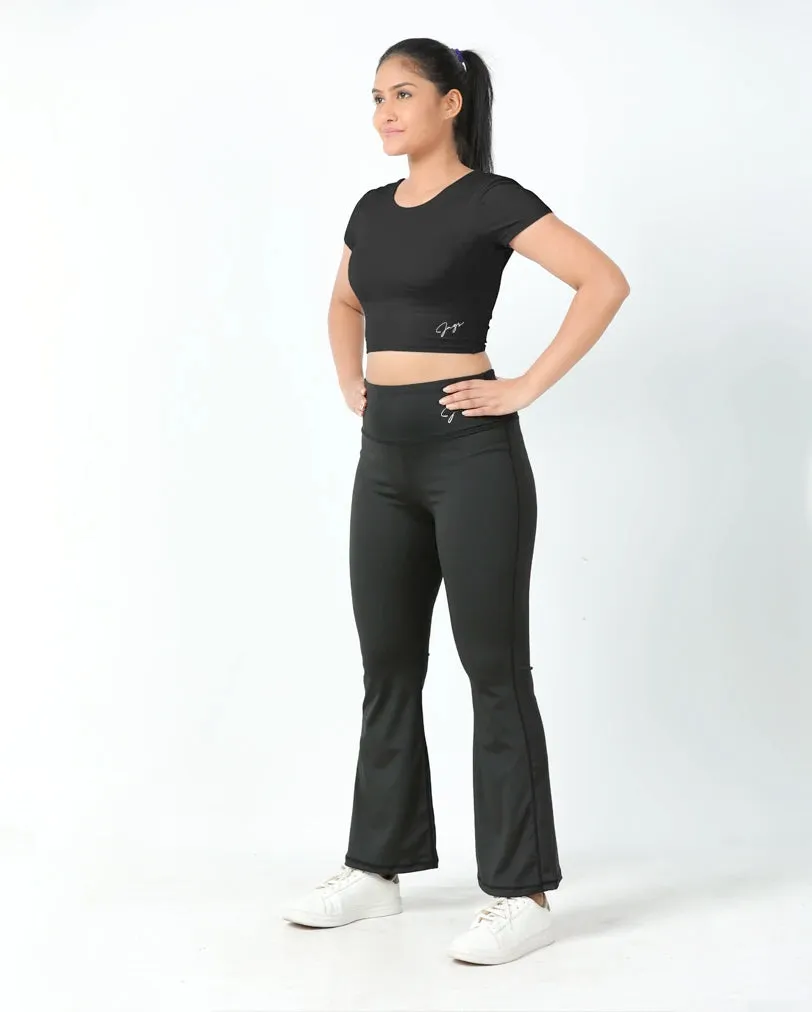 Flatlock stitching DareGlam Crossover Crop Top - Confidence in Style