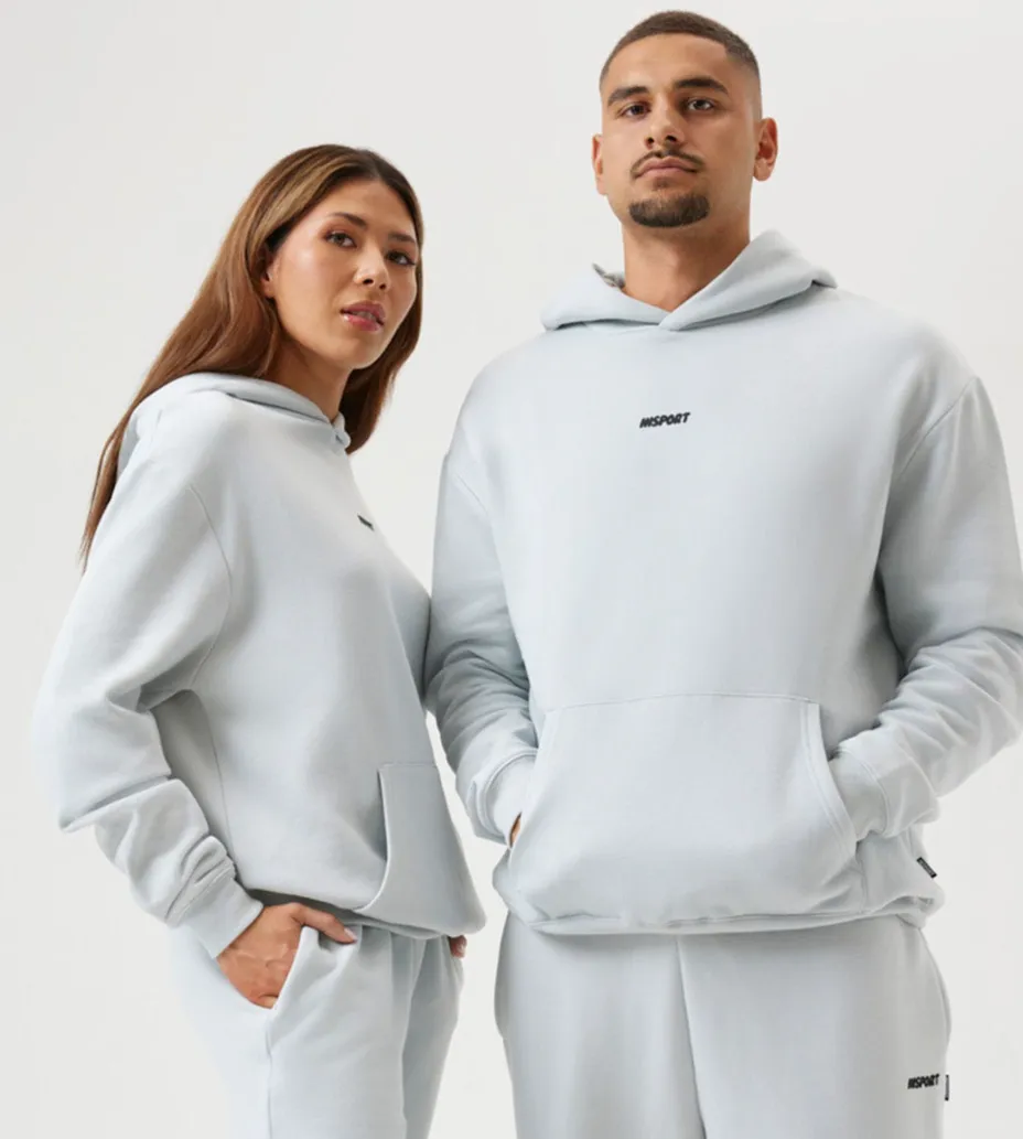 Insport Unisex Frankie Cloud Blue Hoodie Trendy Top