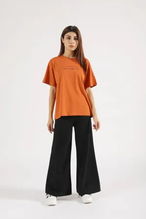 LightweightKnit OVERSIZED GRAPHIC TEE