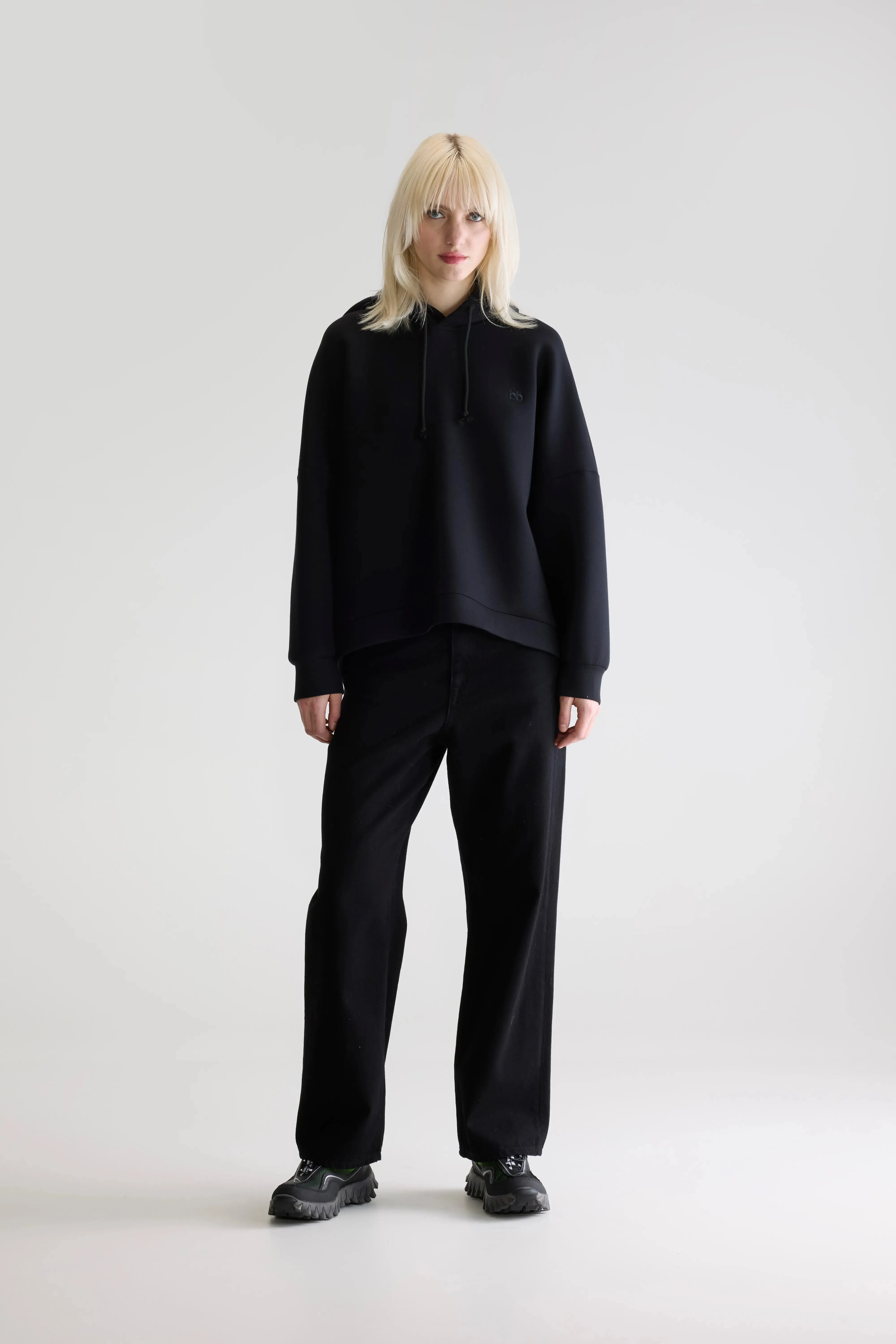 quick dry product satin lining luxury Tood hoodie (252 / W / BLACK)