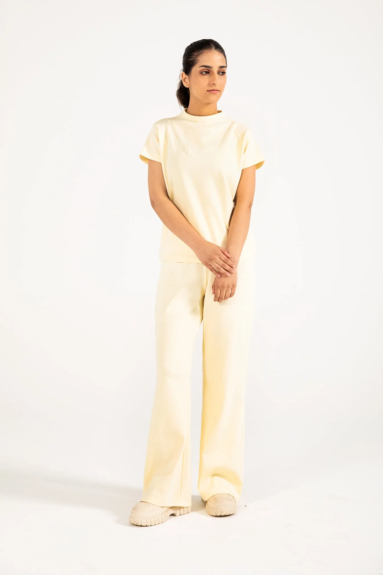 Cotton Glow QuickPackable Design TEE WITH NECK DETAIL