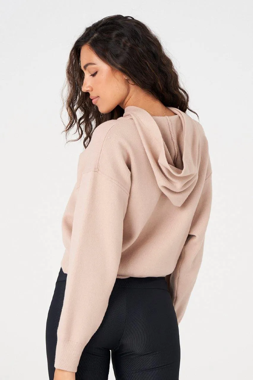 All-day Comfort Onzie Knit Hoodie - Blush