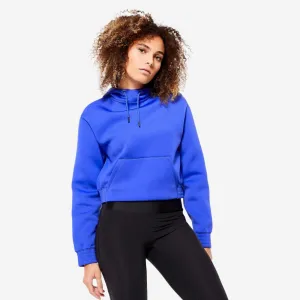 Sudadera Fitness Cardio Azul Crop-Top Capucha product skiing suitability Comfy Design