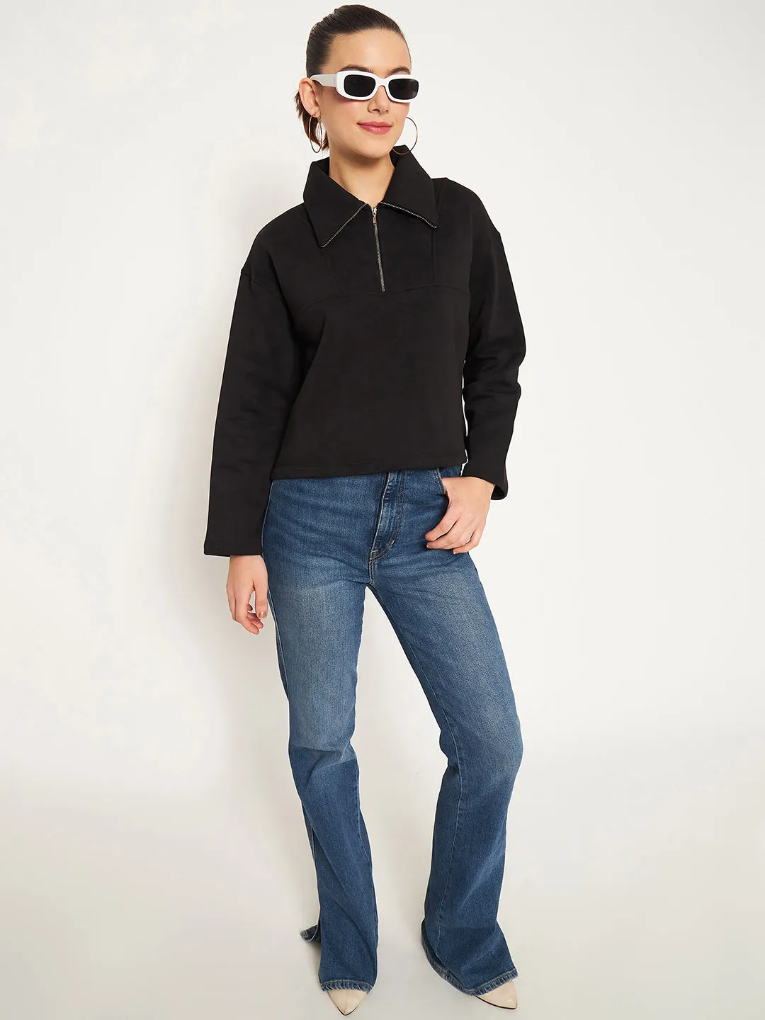 Neutral Tone Madame Black Disney Pint Sweatshirt
