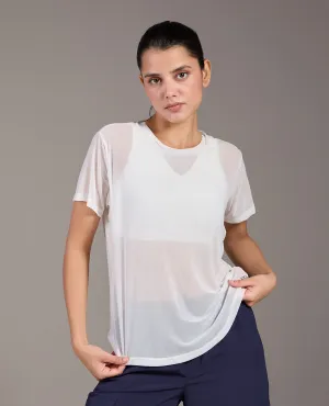 futuristic Mesh Top White