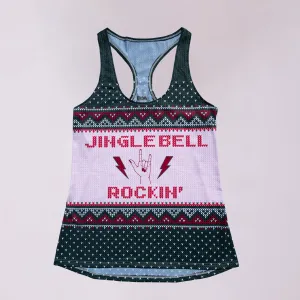 Denim Cool Women's Vapor Lite Tempo Tank - Jingle Bell Rockin'