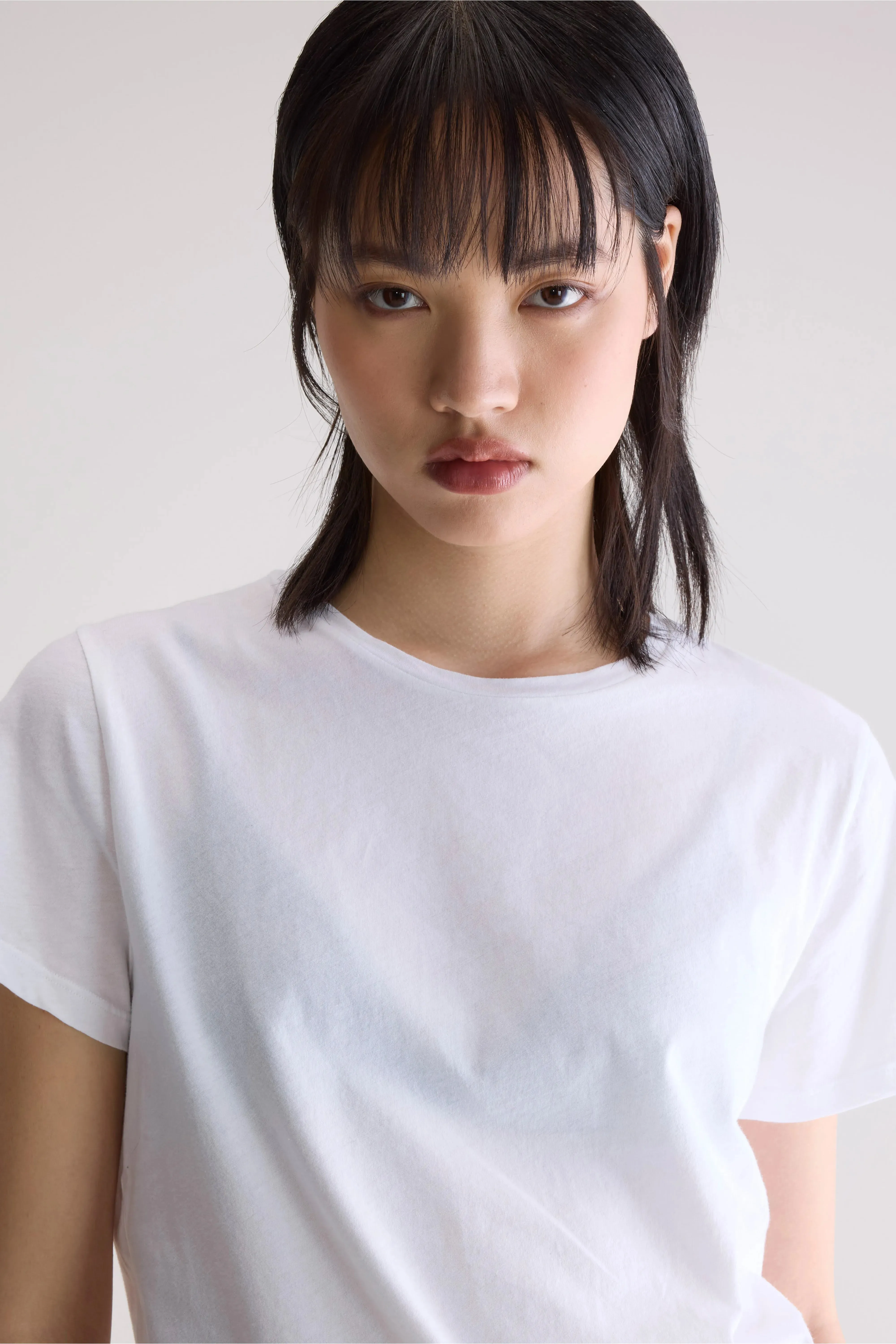 Covi short-sleeve t-shirt (252 / W / WHITE) Anti Static Treatment Easy Layering