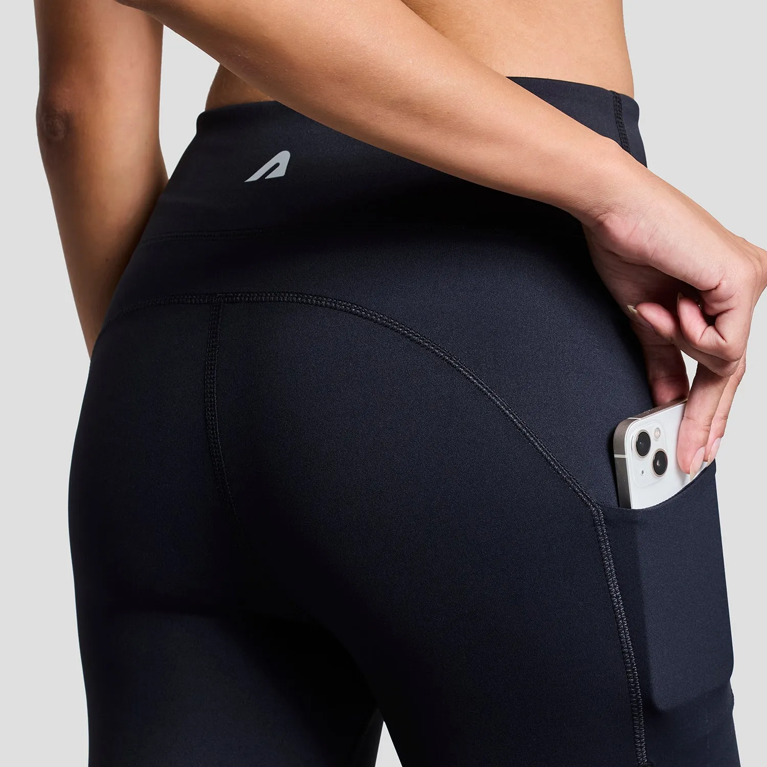For Teens Stretch Fit Breathable Comfort Limitless Womens Leggings - Black
